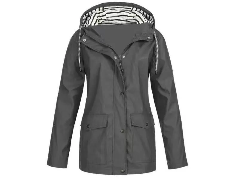 Women's Comfortable Waterproof Windbreaker Jacket