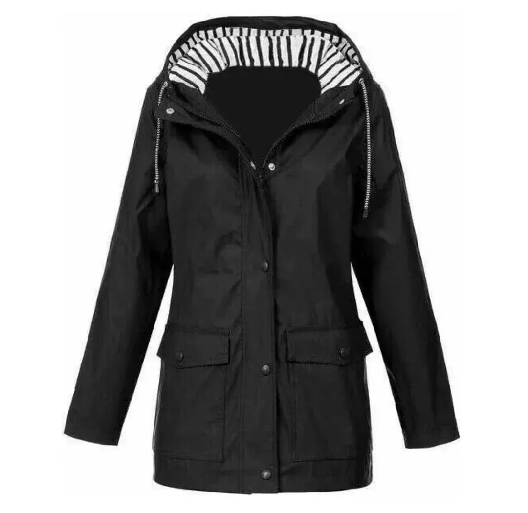 Women's Comfortable Waterproof Windbreaker Jacket