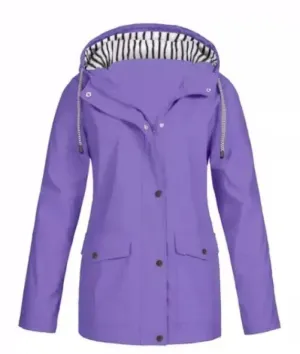 Women's Comfortable Waterproof Windbreaker Jacket