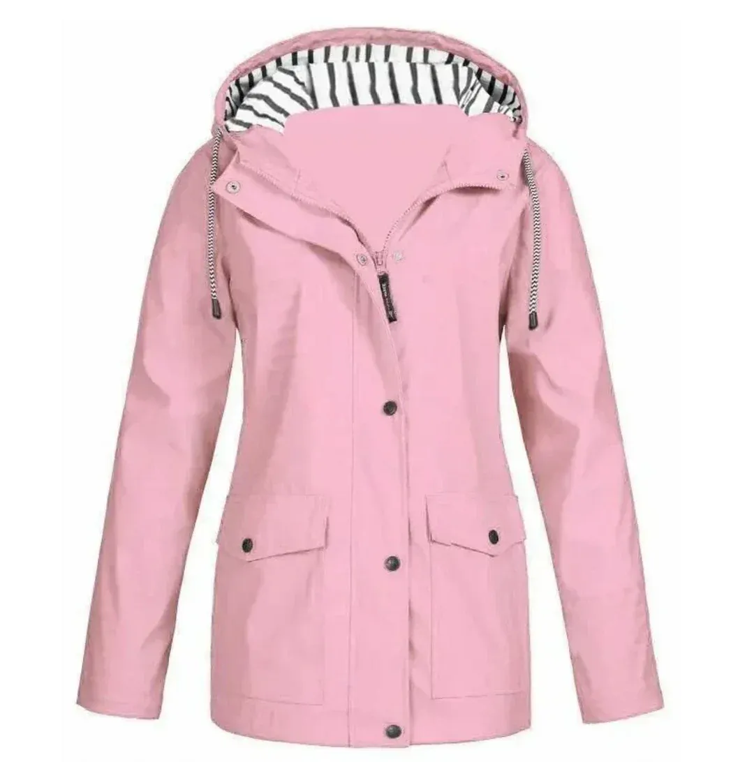 Women's Comfortable Waterproof Windbreaker Jacket
