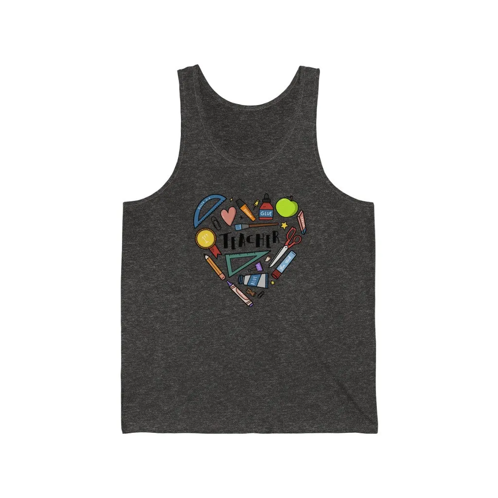 Women's Heart Collage Jersey Tank