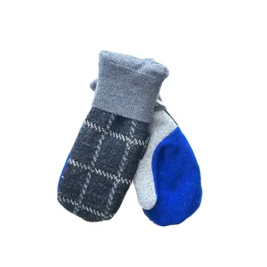 Women's Mittens - Grey & Blue - 1238 M/L