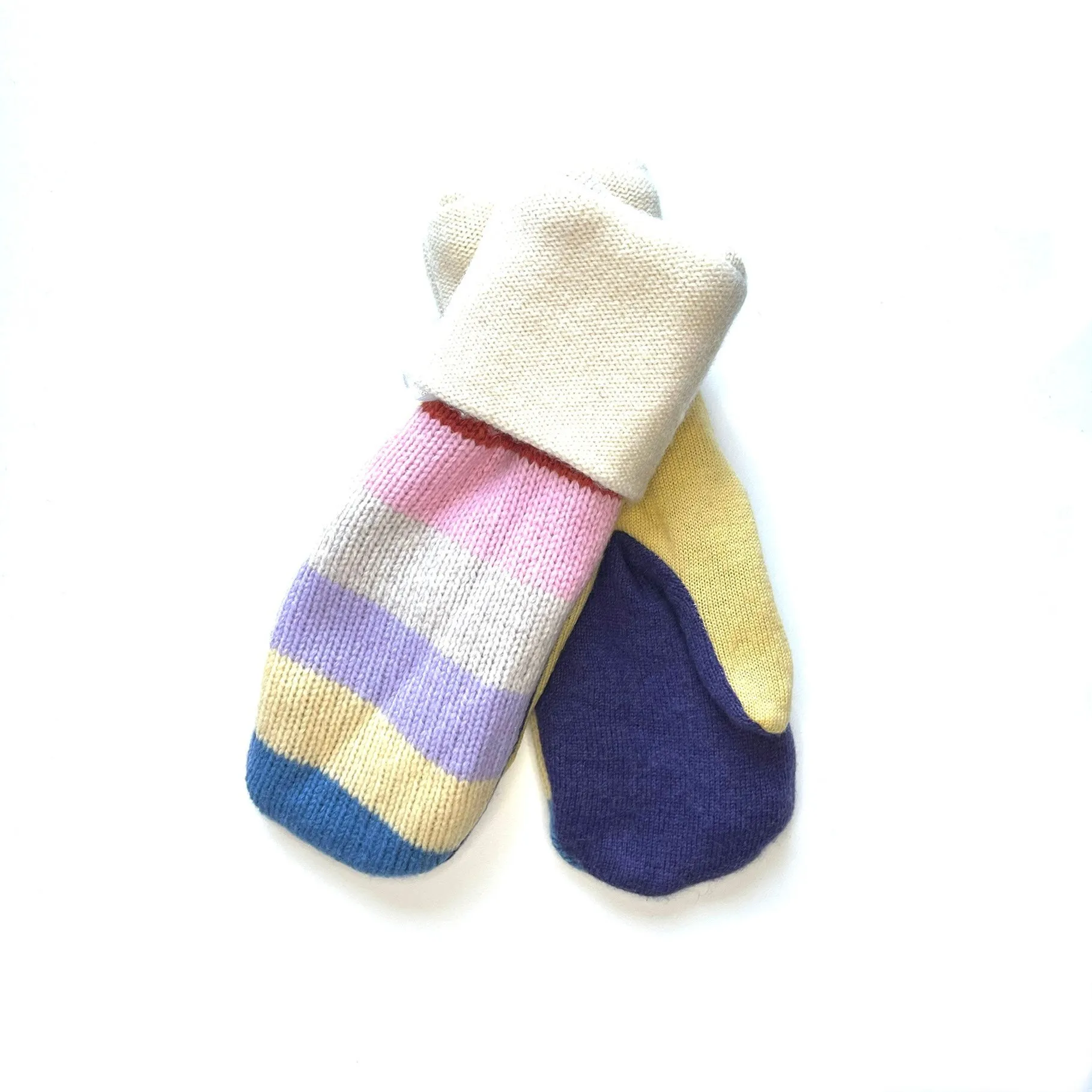 Women's Mittens - Pastel Stripes - 1227 M/L