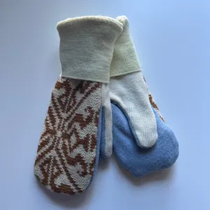 Women's Mittens - Yellow & Blue - 1089 M/L