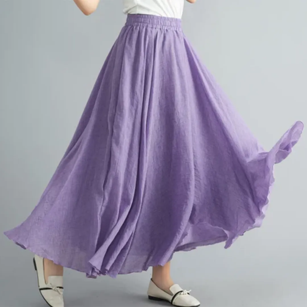 Women's Summer A Line Skirt | Long