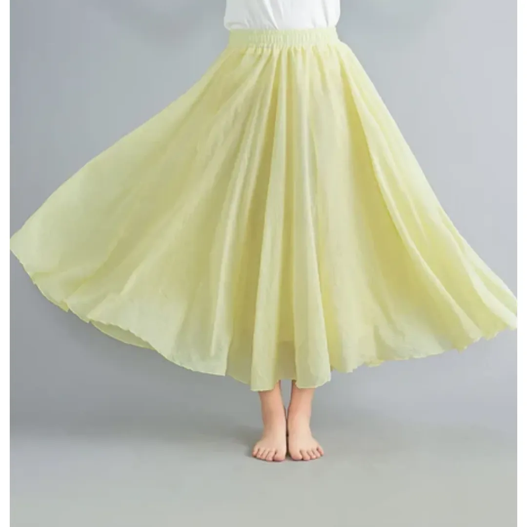 Women's Summer A Line Skirt | Long