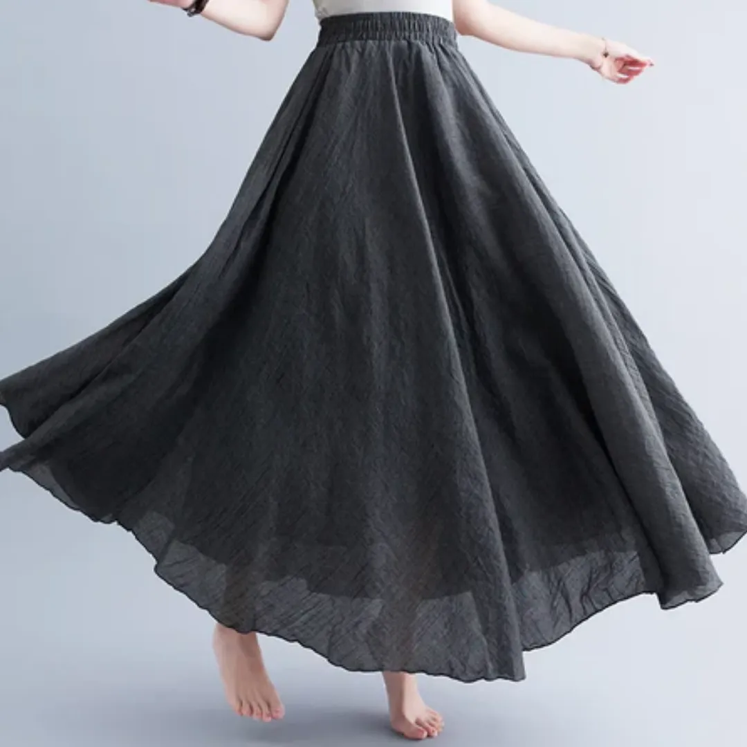 Women's Summer A Line Skirt | Long