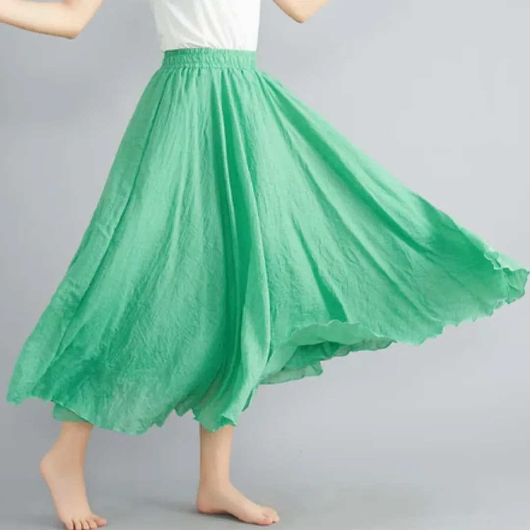 Women's Summer A Line Skirt | Long