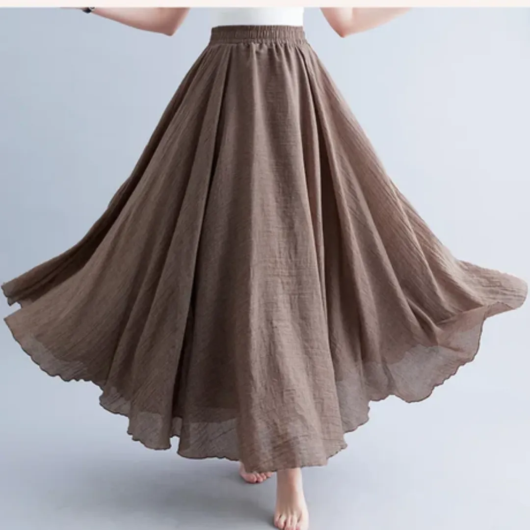 Women's Summer A Line Skirt | Long