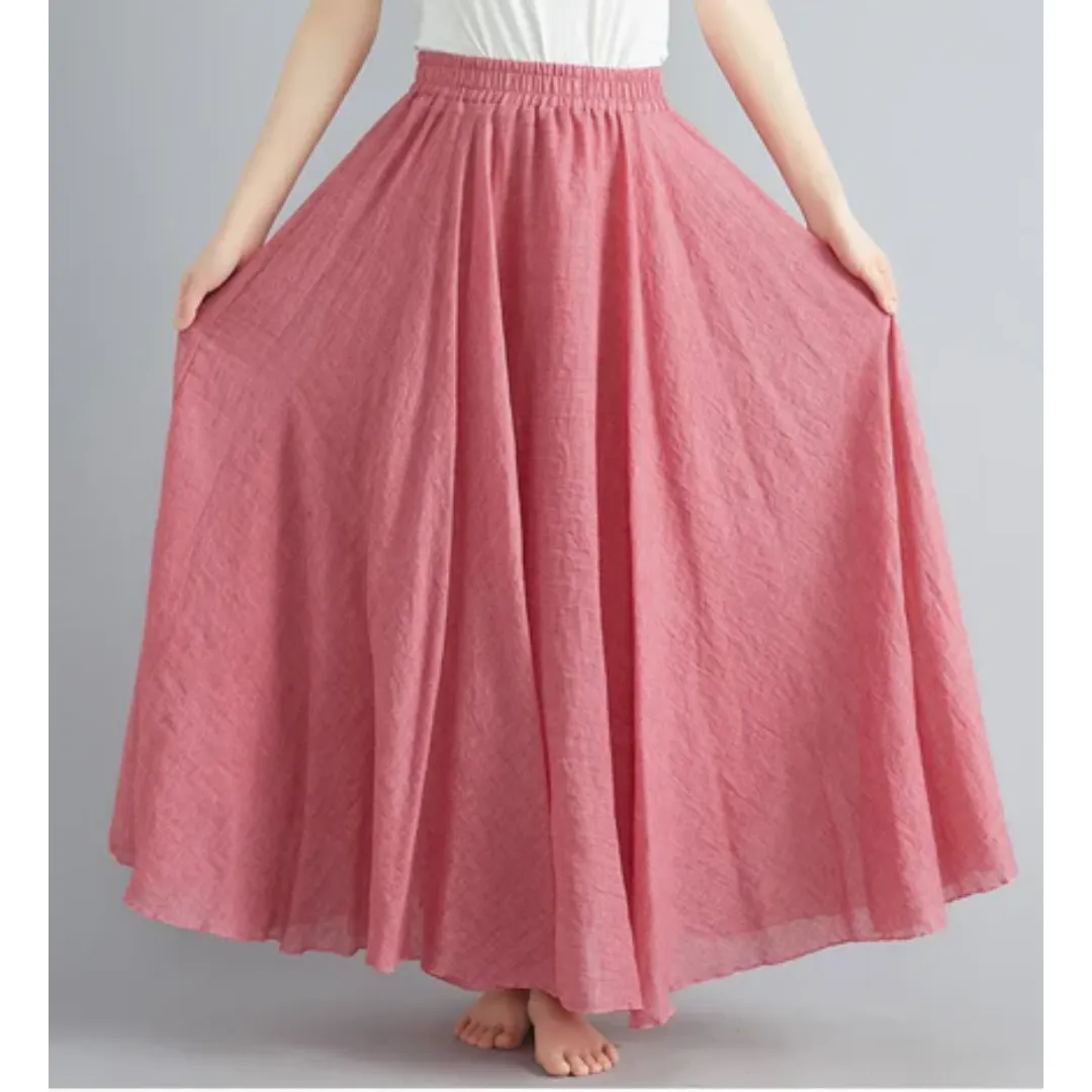 Women's Summer A Line Skirt | Long
