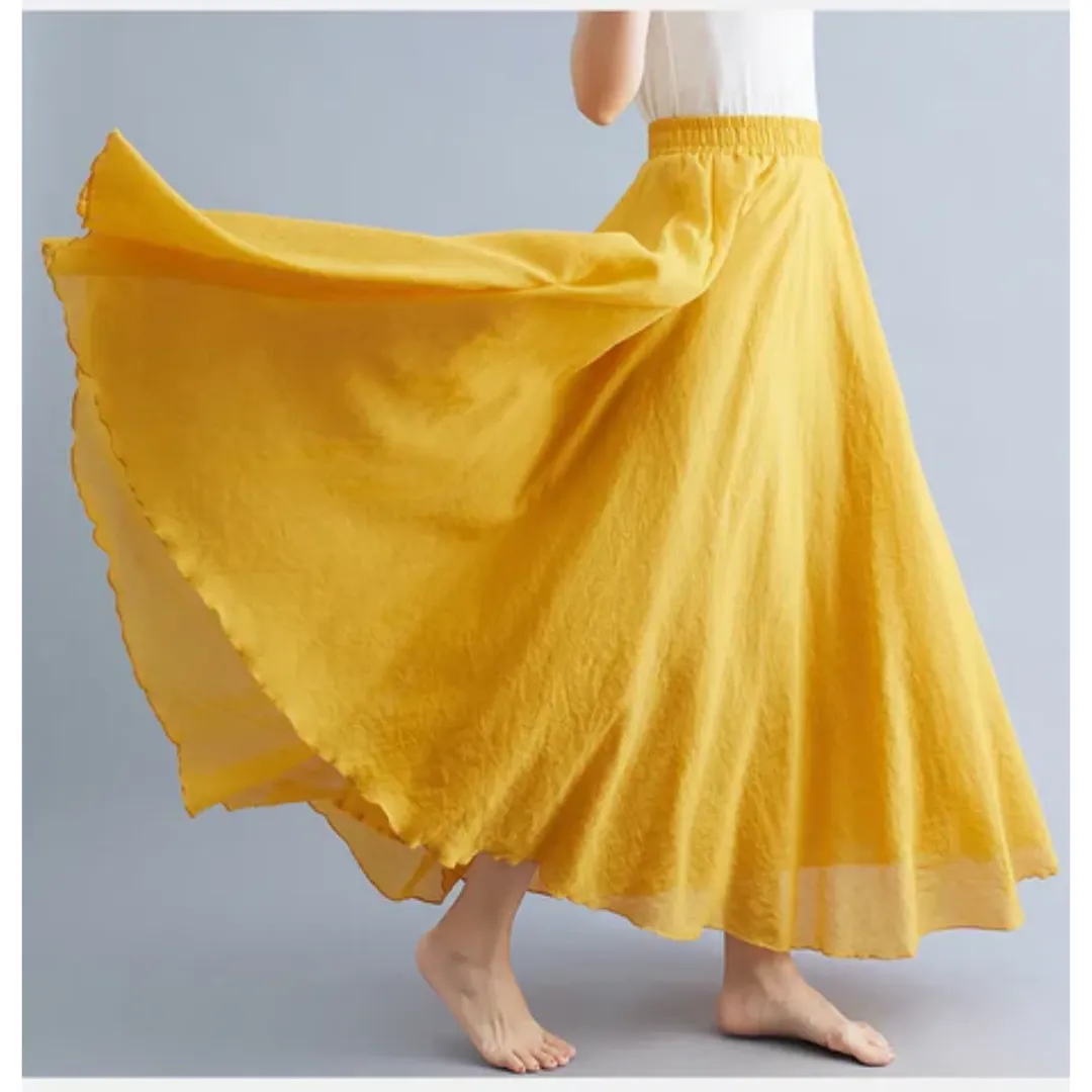 Women's Summer A Line Skirt | Long
