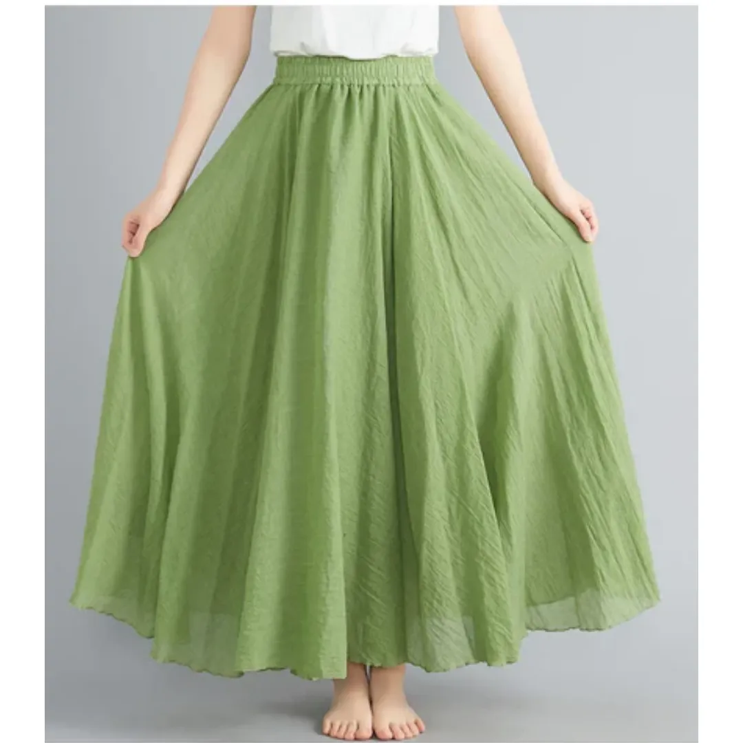 Women's Summer A Line Skirt | Long