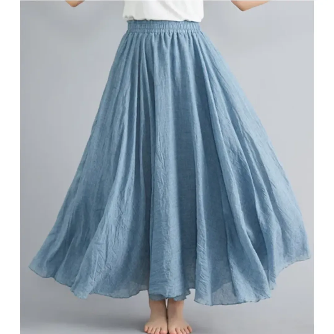 Women's Summer A Line Skirt | Long