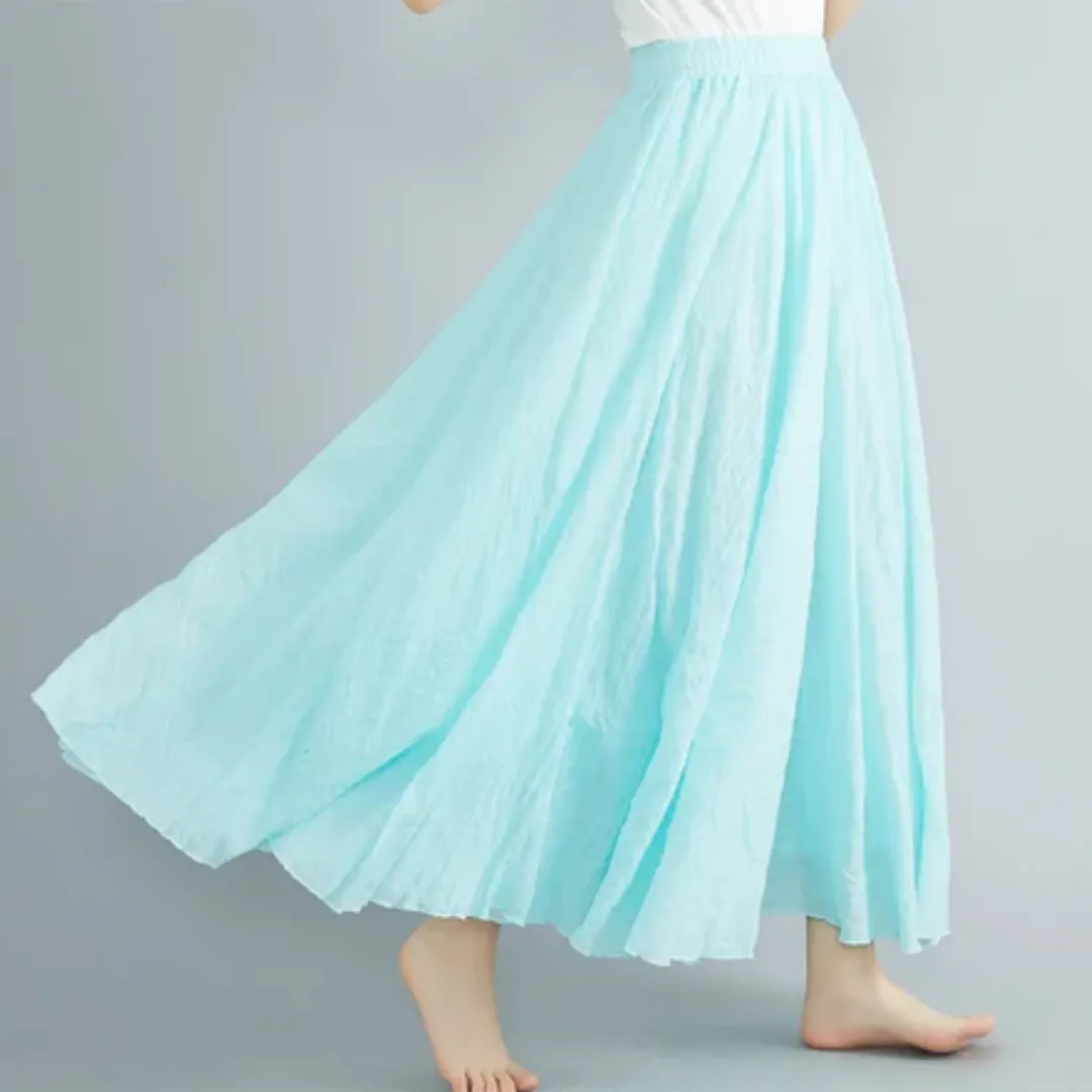 Women's Summer A Line Skirt | Long