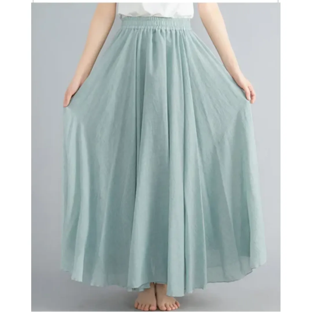 Women's Summer A Line Skirt | Long