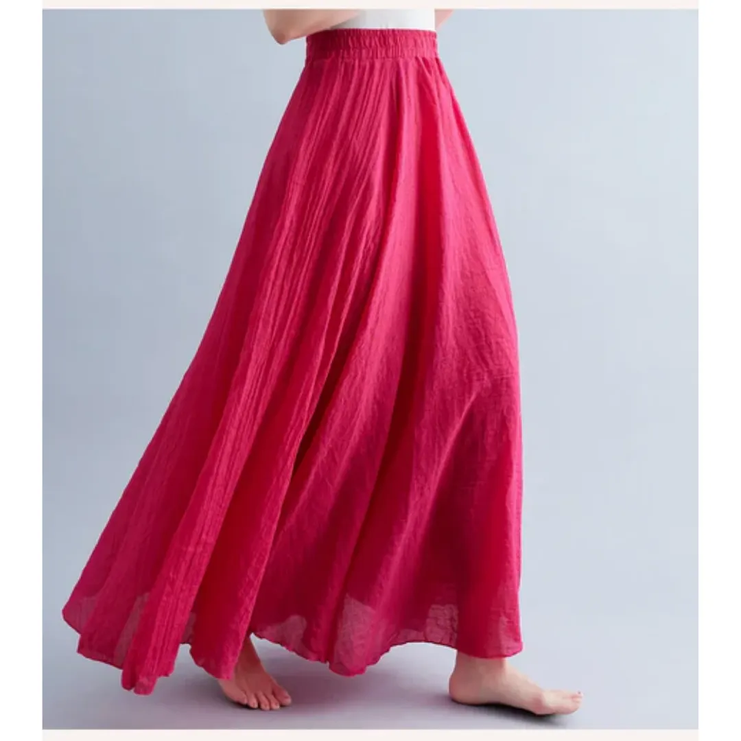 Women's Summer A Line Skirt | Long