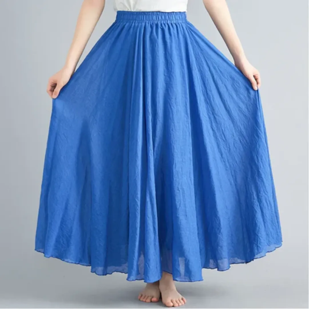 Women's Summer A Line Skirt | Long