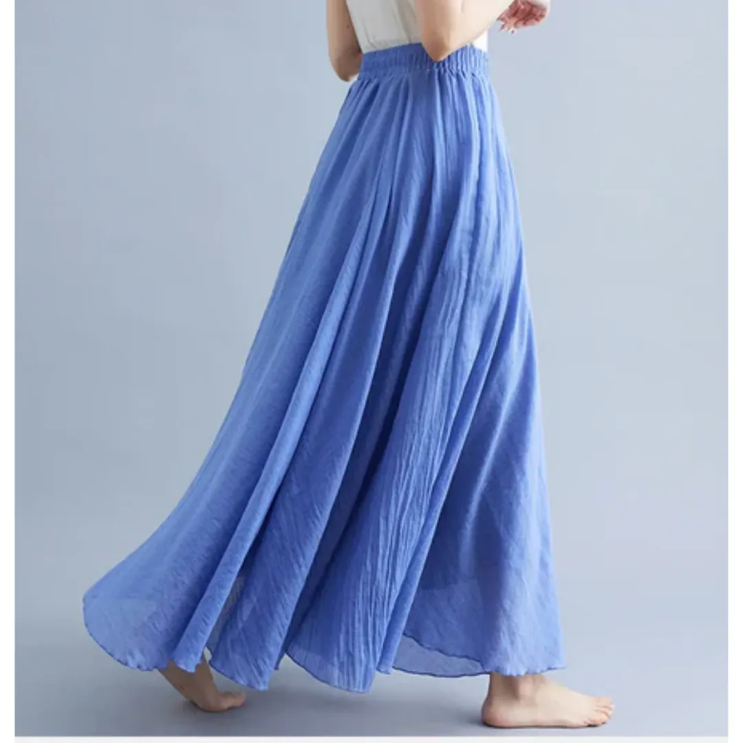 Women's Summer A Line Skirt | Long