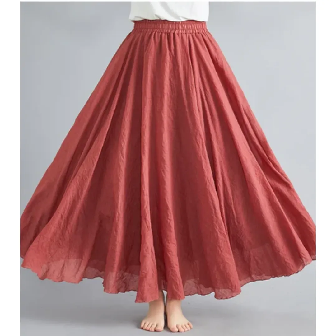 Women's Summer A Line Skirt | Long