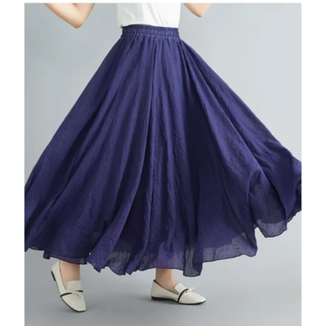 Women's Summer A Line Skirt | Long