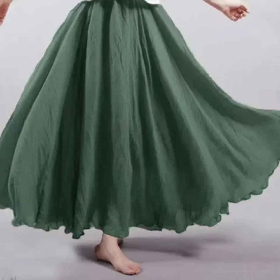 Women's Summer A Line Skirt | Long