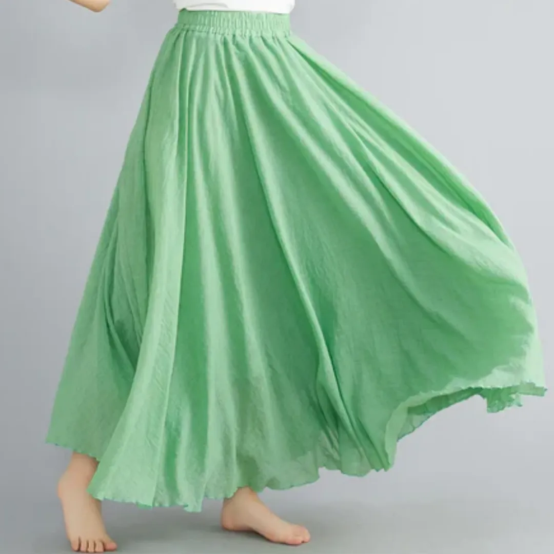 Women's Summer A Line Skirt | Long