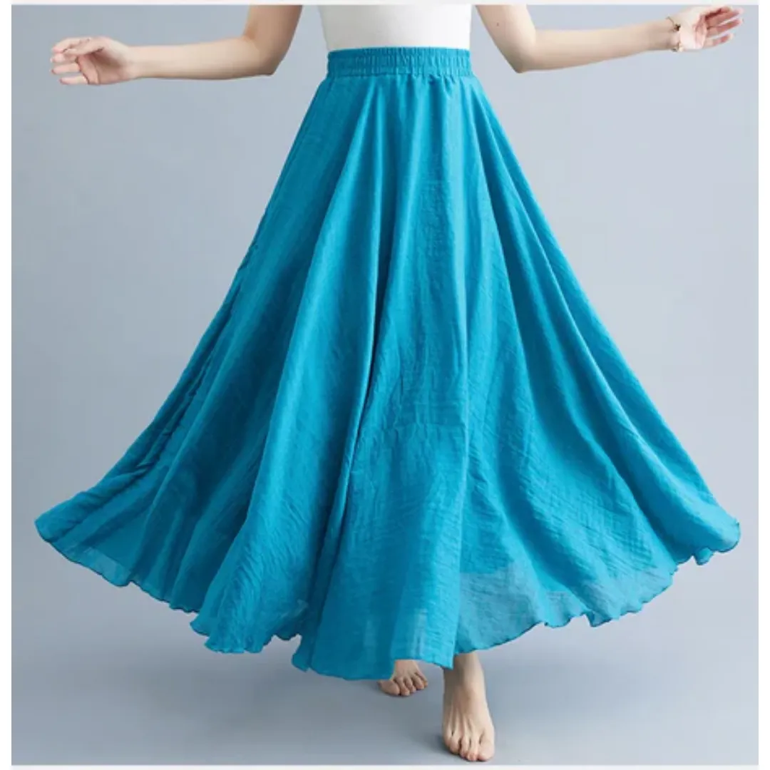 Women's Summer A Line Skirt | Long
