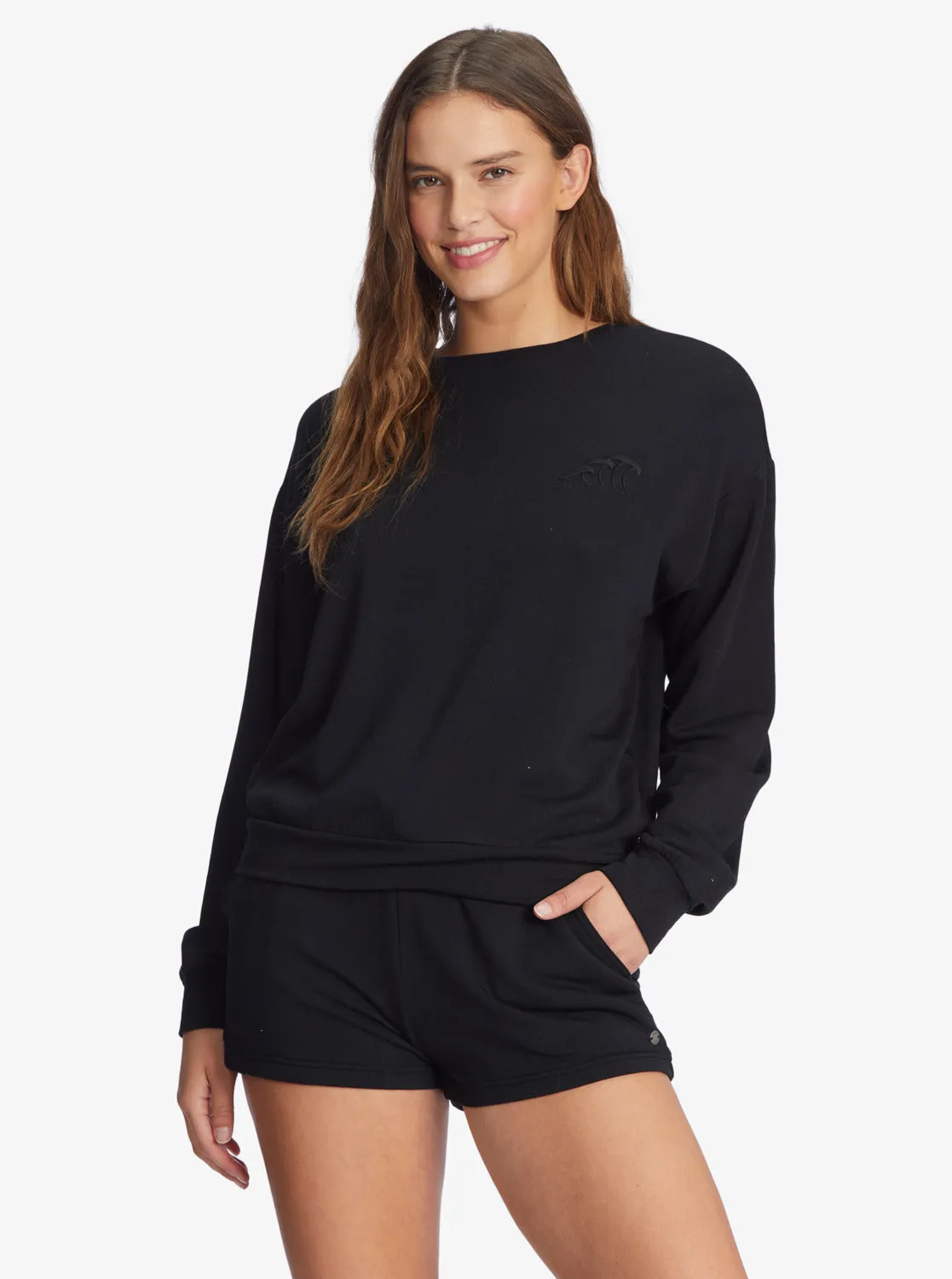Women's Surfing By Moonlight Long Sleeve Lounge Top