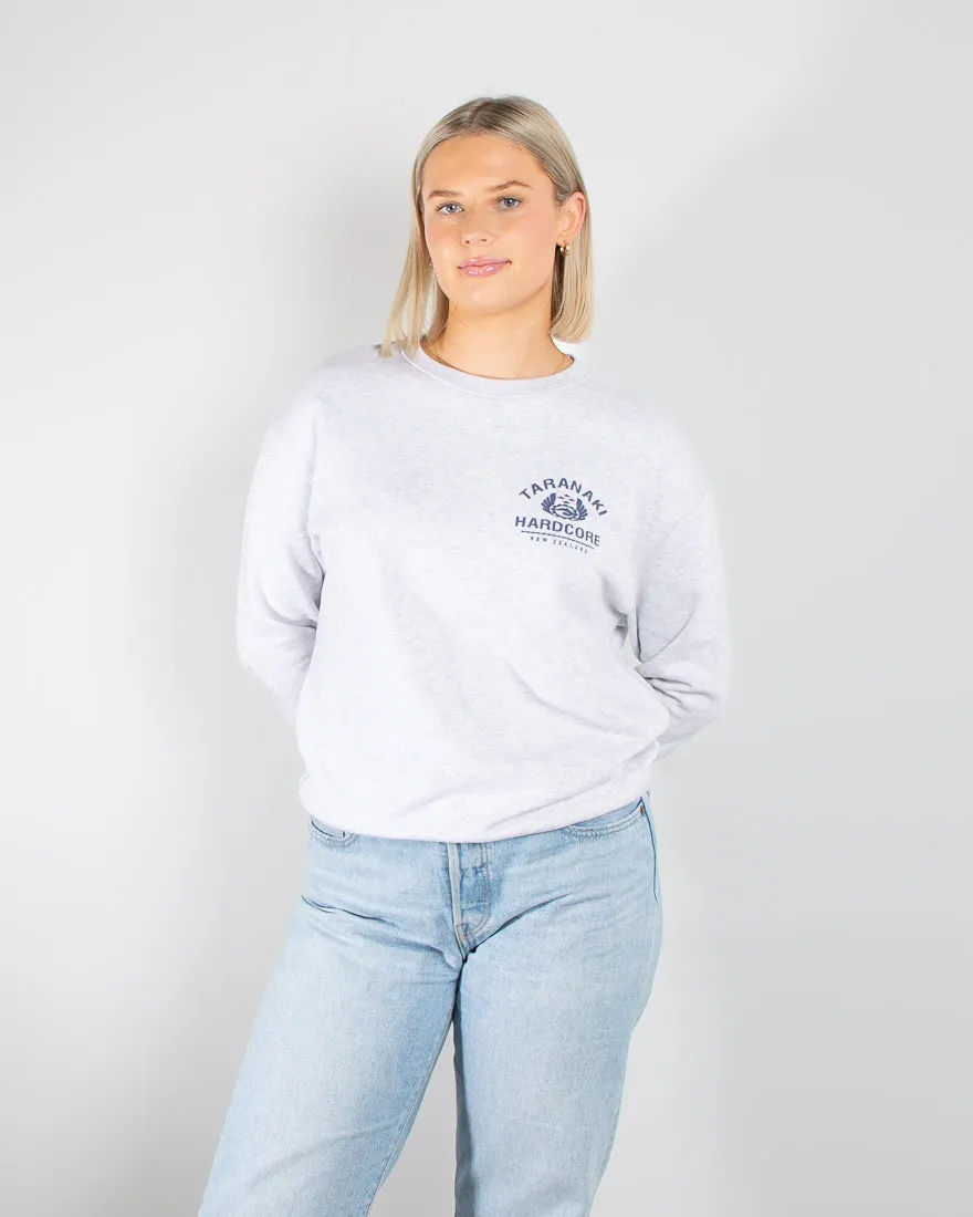 Womens Vintage Crew - White Marle