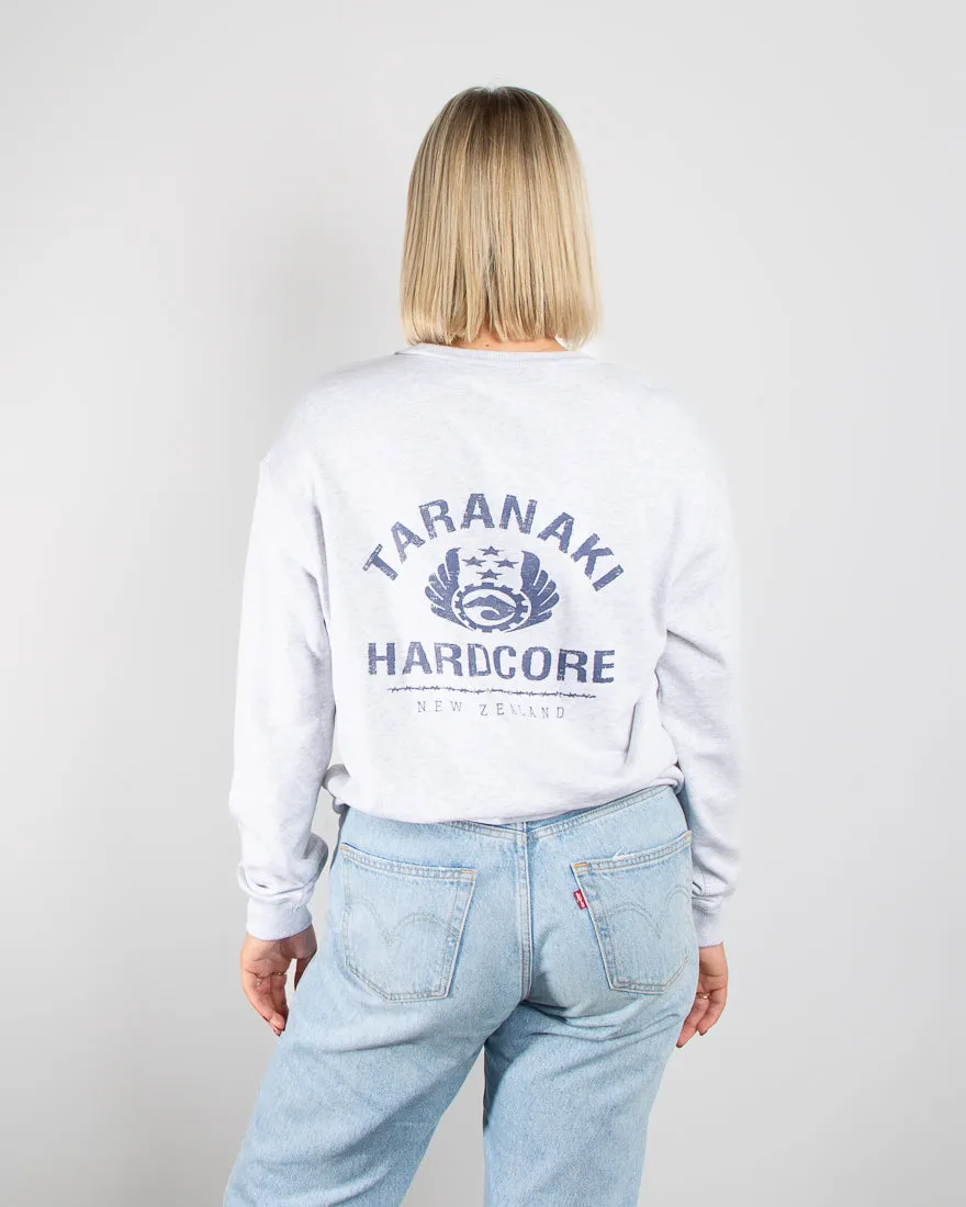Womens Vintage Crew - White Marle