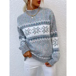 Women's Warm Christmas Knit Sweater | Long
