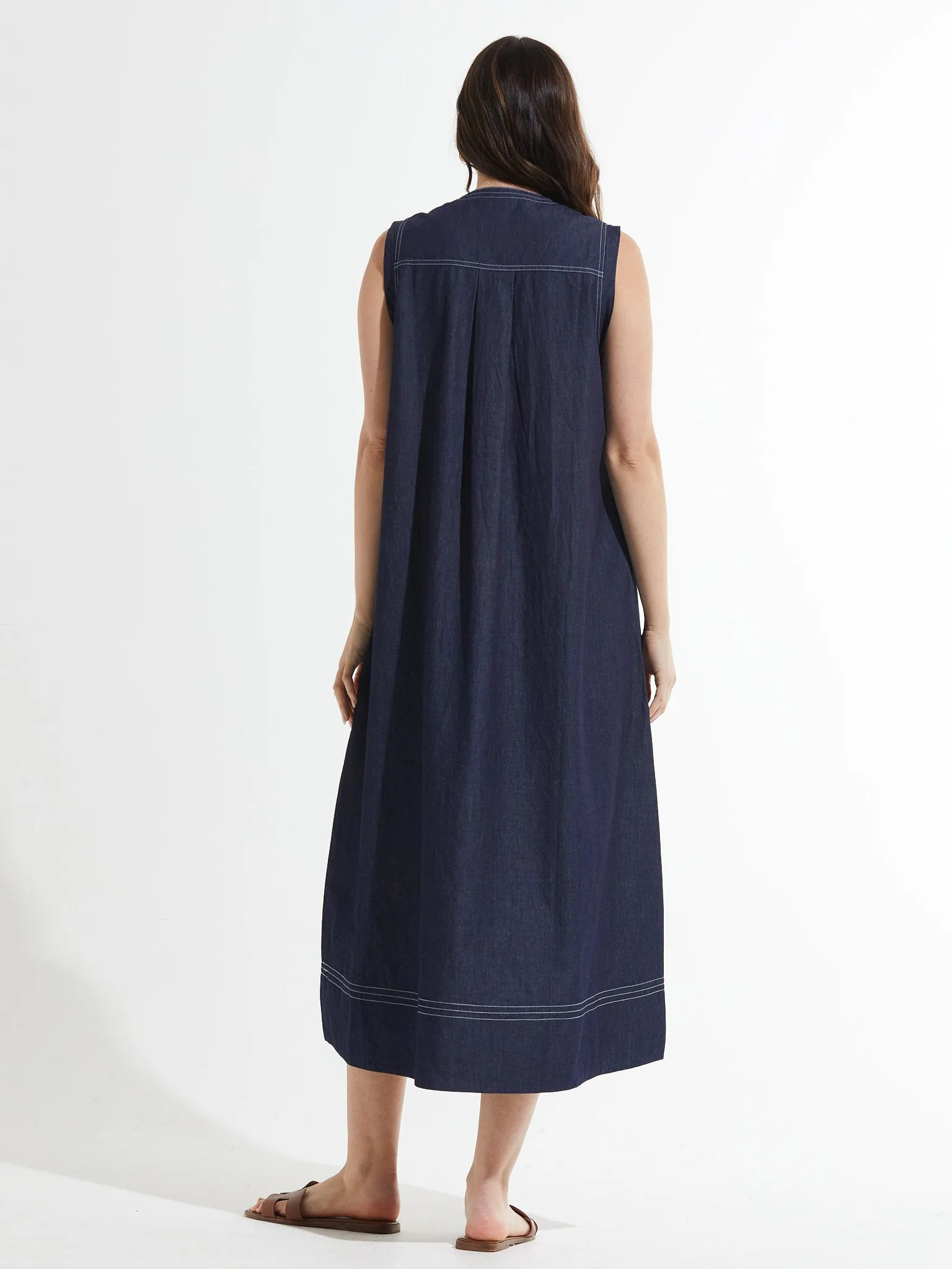 Zaket & Plover Denim Maxi Dress, Style #ZP7462U