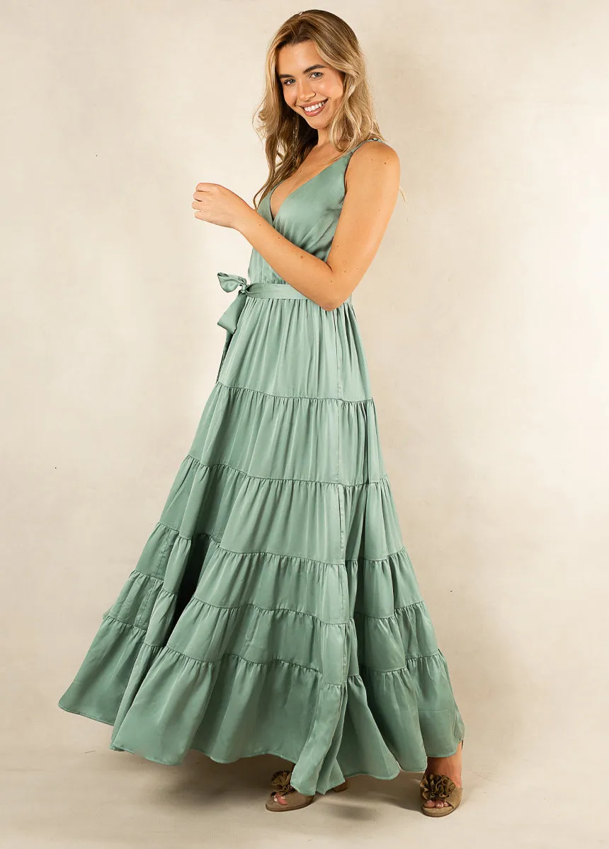 Zayla Dress in Seaglass